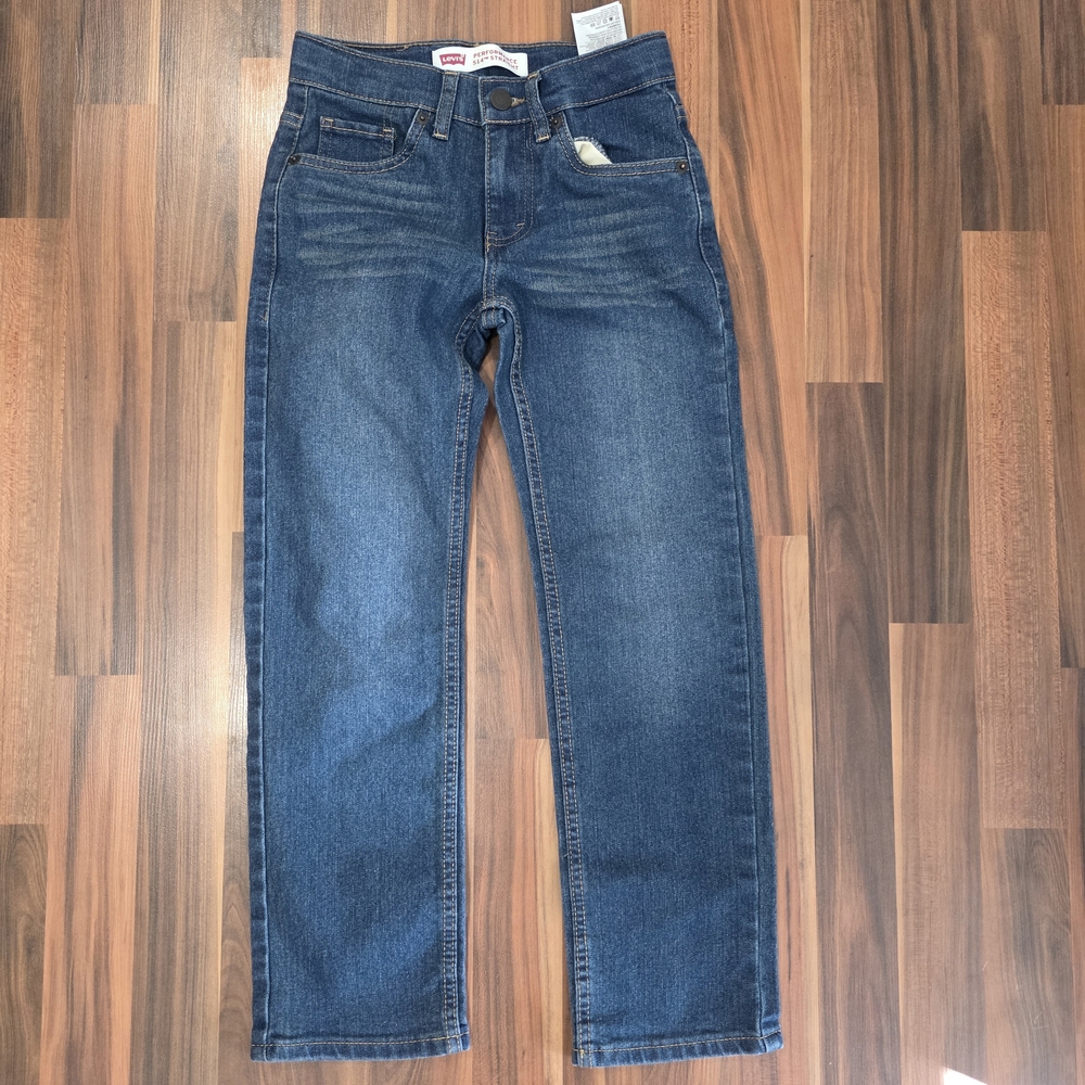 Youth Levi's Performance 514 Blue Straight Jeans Size 8 Regular